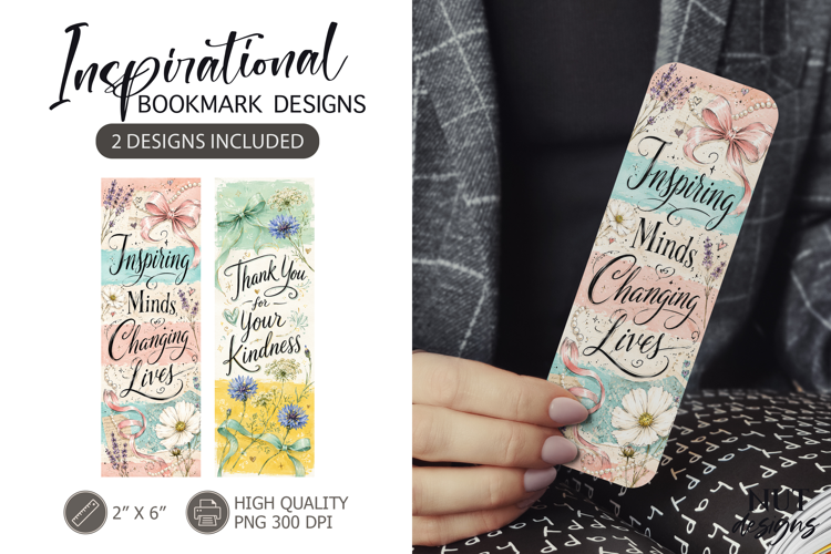 Inspiring Teacher Floral Bookmarks Teacher appreciation