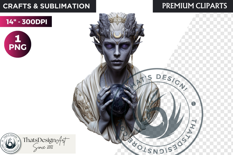 Mystic Mage Portrait Fantasy Sorcerer & Wizard PNG Clipart