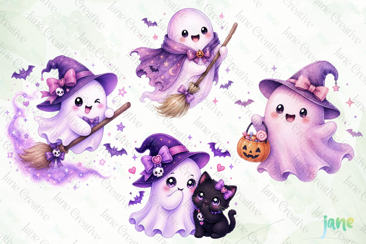 Cute Halloween Ghost Clipart