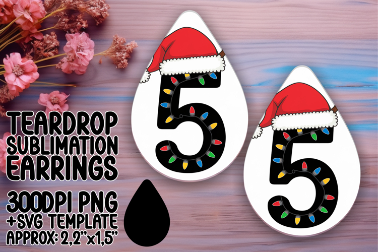 Creative Teardrop Earrings Design Art , Christmas