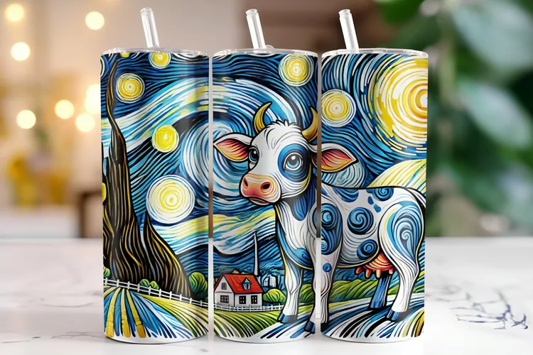 Cow Tumbler Wrap | Sublimation | Tumblers