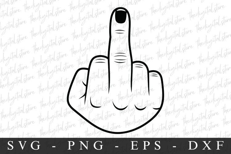 Middle Finger Svg Image 22