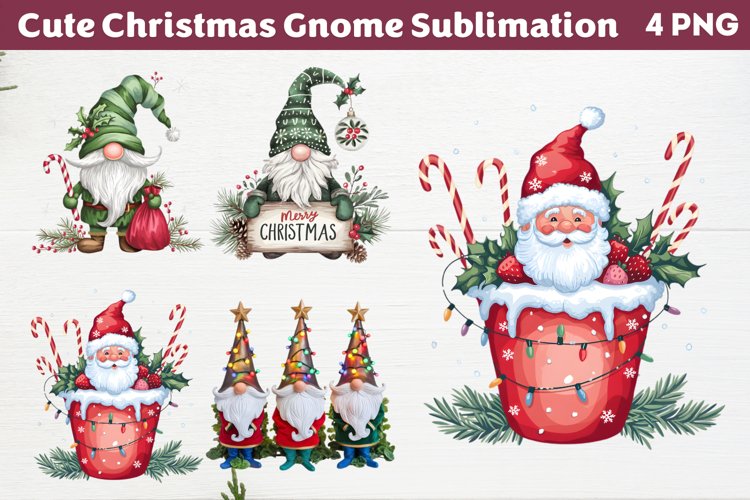 Cute Gnome Clipart Image 7
