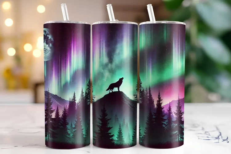 Colorful Sky Tumbler Wrap | Sublimation | Tumblers