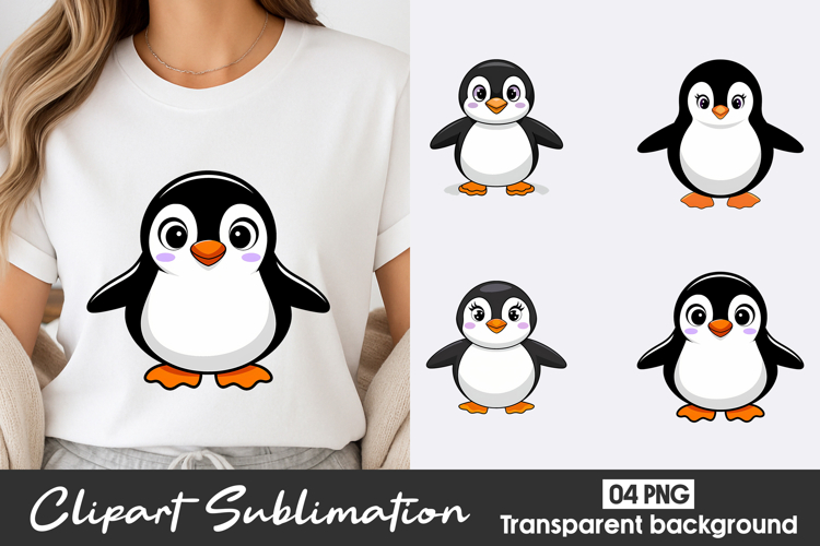 Cute Penguin Clipart Image 8