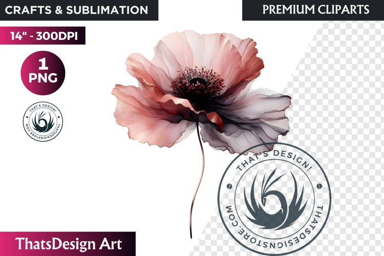 Rose Gold Pink flowers Clipart, Abstract Flowers Wedding PNG