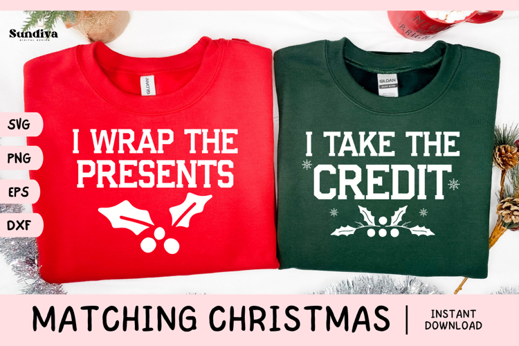 Matching Christmas Quote SVG | Wrap - Credit