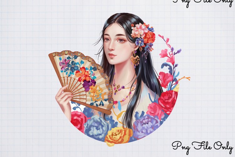 South East Asian Girls Clipart PNG example image 1