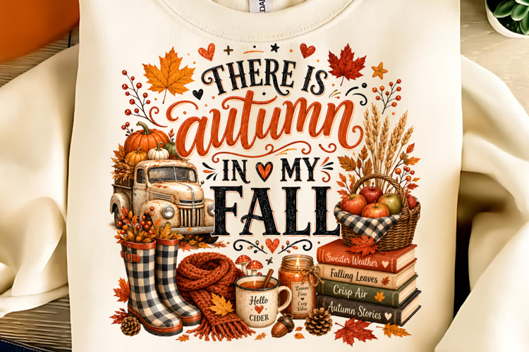 There Is Autumn PNG, Autumn Sublimation, Fall Sublimation