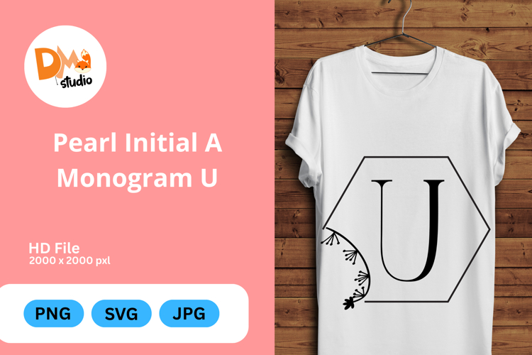 Pearl Monogram Svg Image 6