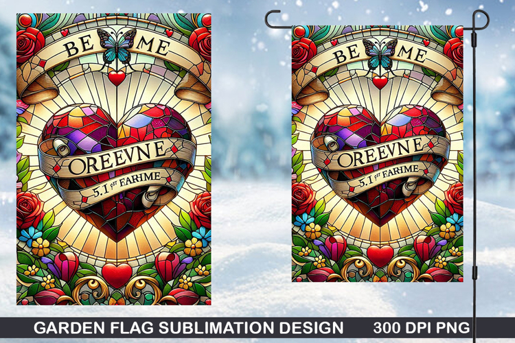Flowers Garden Flag Sublimation| Flower Garden Flag PNG