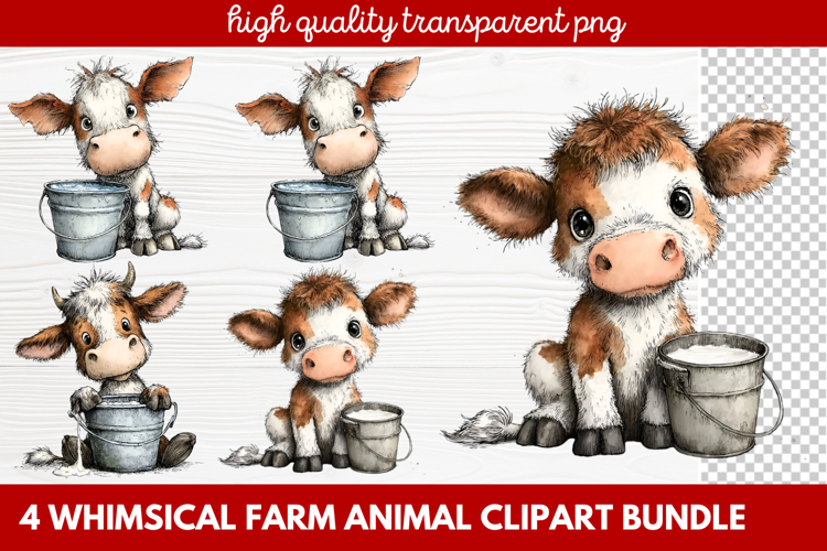 Farmhouse Animals Clipart Image 21