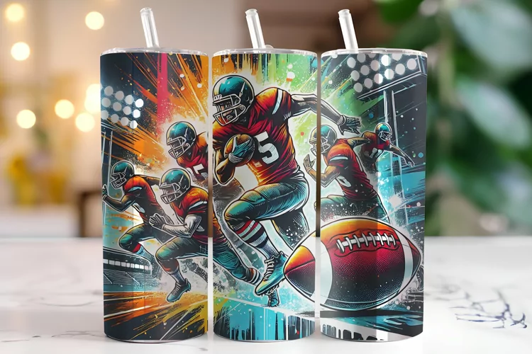 Football Tumbler Wrap | Sublimation | Tumblers