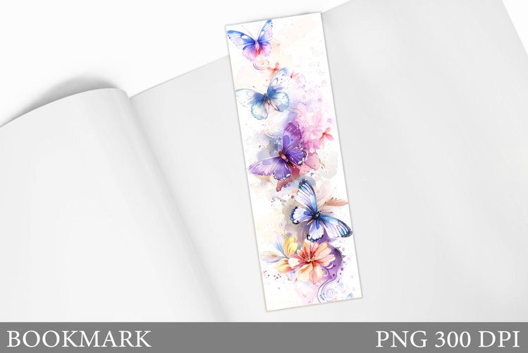 Butterflies Bookmark Design. Butterfly Bookmark Sublimation