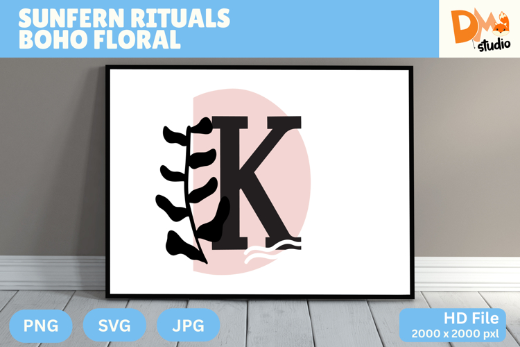 Sunfern Rituals Boho Floral Monogram