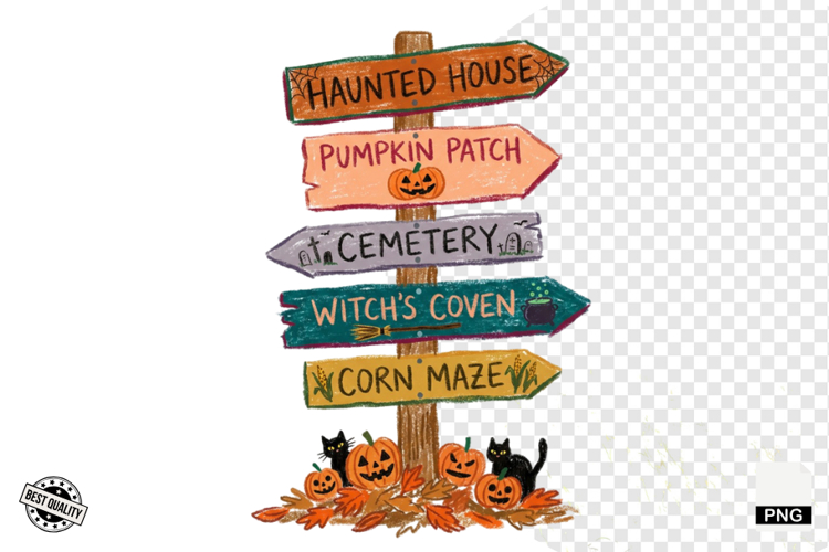 Halloween Signspot Clipart example image 1