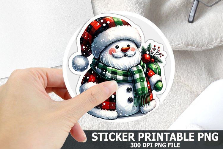 Christmas Santa Sticker| Christmas Sticker PNG Design