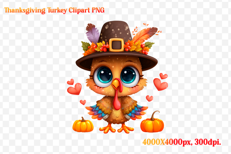 Funny Thanksgiving Turkey Clipart PNG
