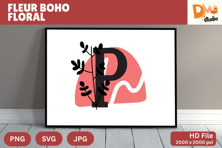 Boho Floral Svg Image 7