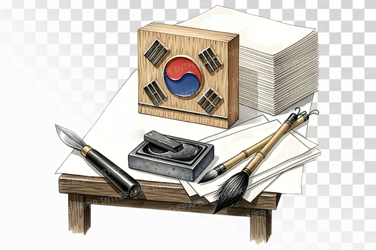 Taegeukgi Making Traditional Korean Craft PNG Independence