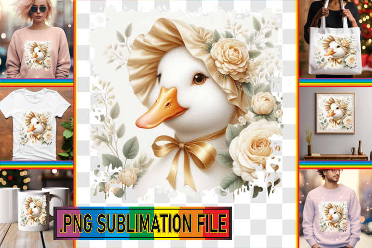 Bright TOTE BAG Designs PNG, Goose