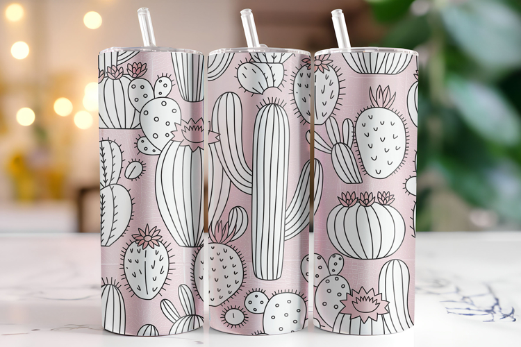 Cactus Tumbler Wrap | Sublimation | Tumblers