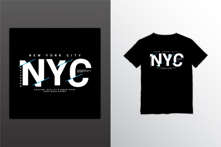 New york city writing design, suitable for screen printing example image 1