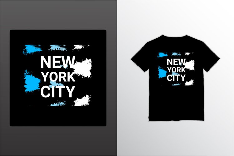 New york city writing design, suitable for screen printing example image 1