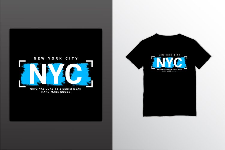 New york city writing design, suitable for screen printing example image 1