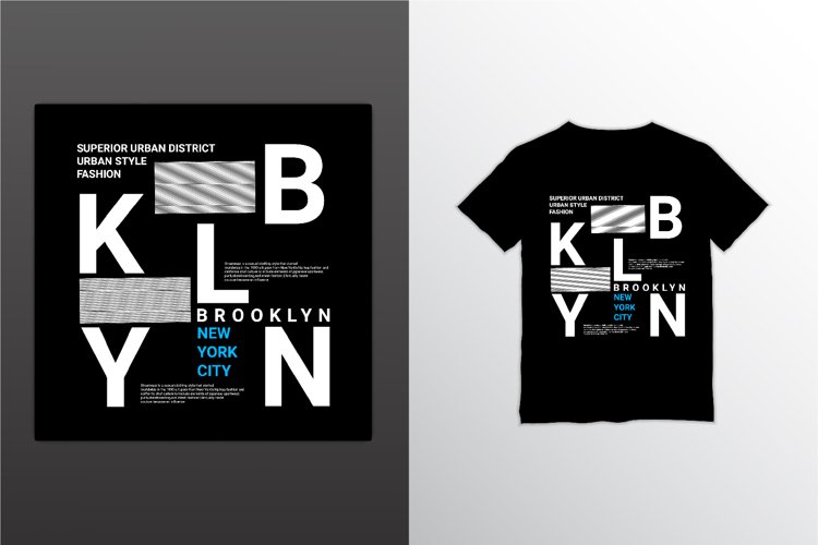 Brooklyn writing design, suitable for screen printing