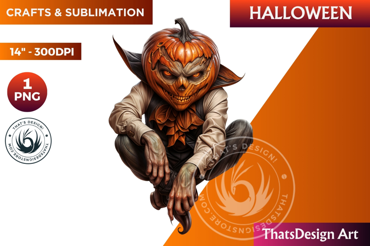 Pumpkin head clipart,halloween clipart, Jack O lantern PNG