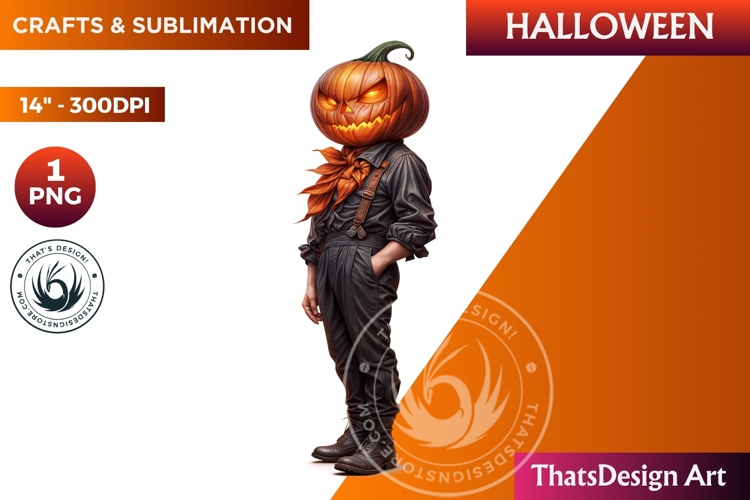 Pumpkin head clipart,halloween clipart, Jack O lantern PNG