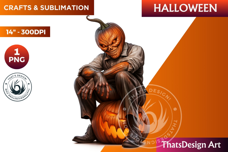 Pumpkin head clipart,halloween clipart, Jack O lantern PNG