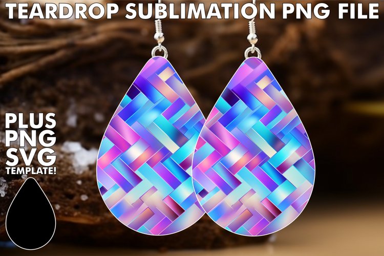 Holographic Glitz and Glam: Teardrop Earrings