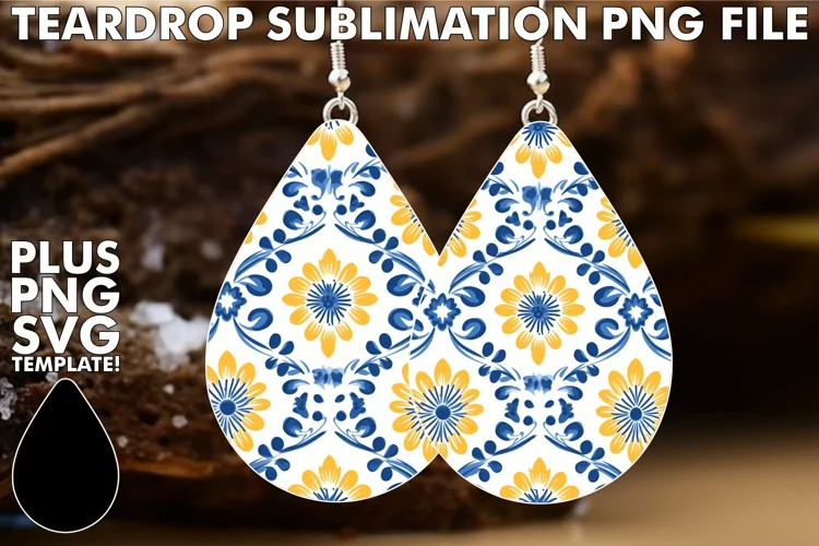 Portuguese Tile Magic: Folk-inspired Earrings