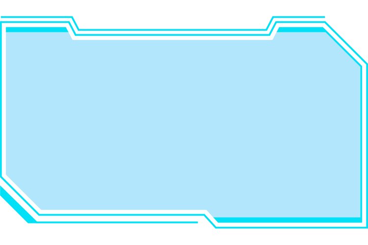 Futuristic frame. Cyberpunk HUD screen