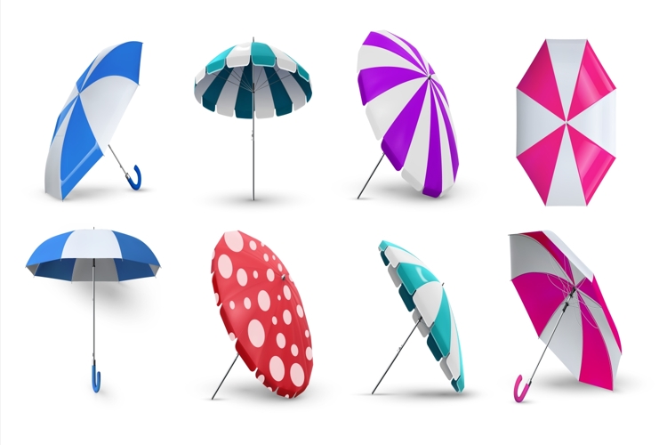 Beach Umbrella Clipart Image 23