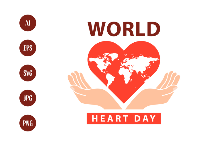 World Heart Day Global Health Awareness Design