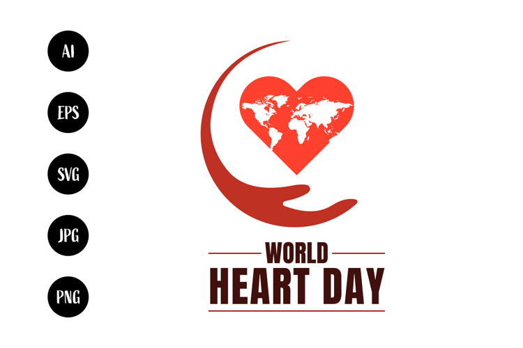 World Heart Day Global Health Awareness Design