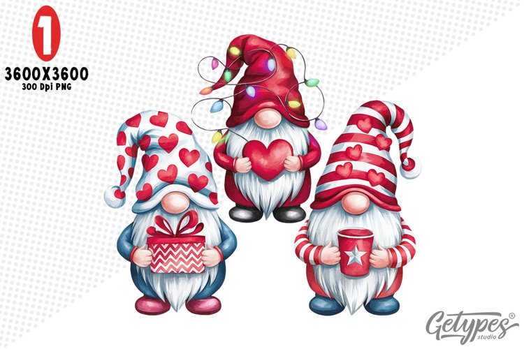 Valentine Gnome Clipart Image 11