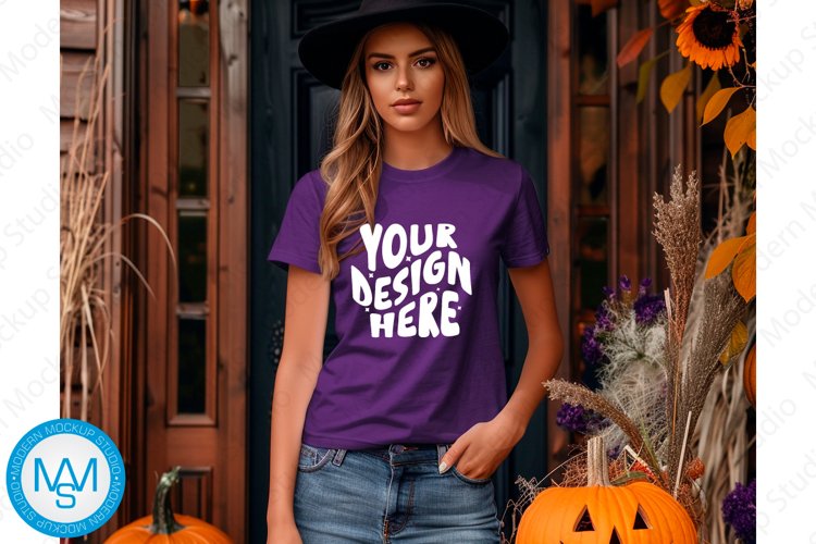 White Tshirt Mockup Image 19