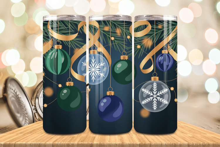 Festive Happy New Year Tumbler Wrap 2026: 20oz Skinny Tumble