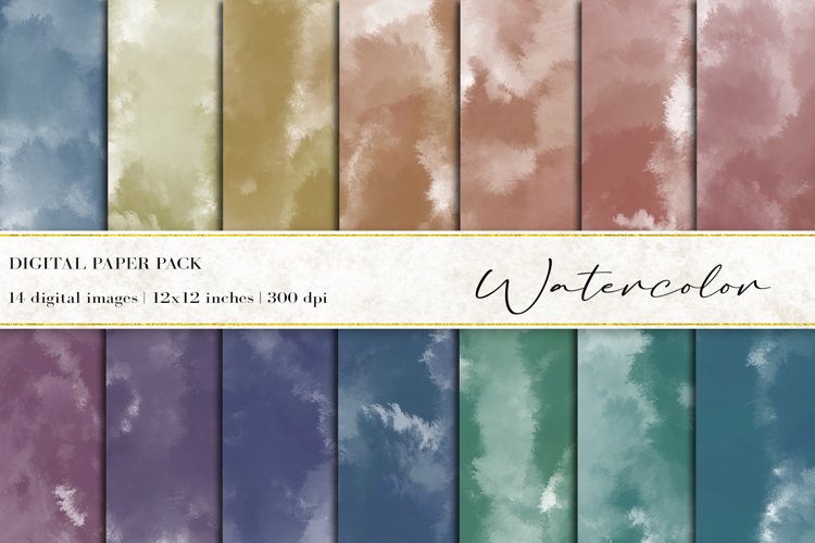 Watercolor Digital Papers