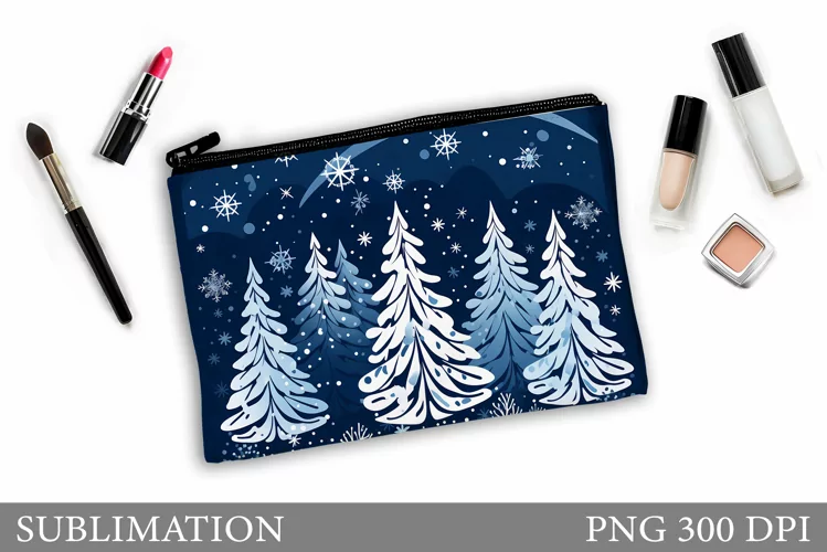 Christmas Tree Makeup Bag. Christmas Makeup Bag Design