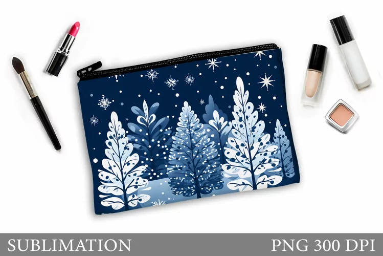 Christmas Tree Makeup Bag. Christmas Makeup Bag Design