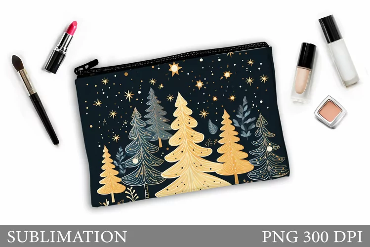 Christmas Tree Makeup Bag. Christmas Makeup Bag Design