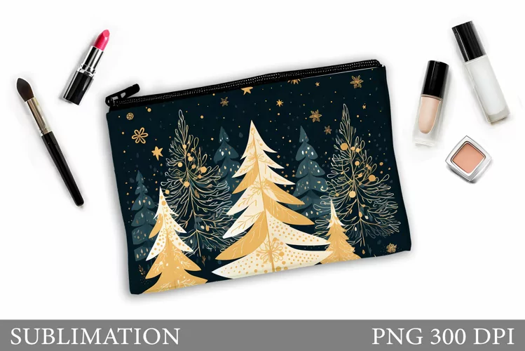 Christmas Tree Makeup Bag. Christmas Makeup Bag Design