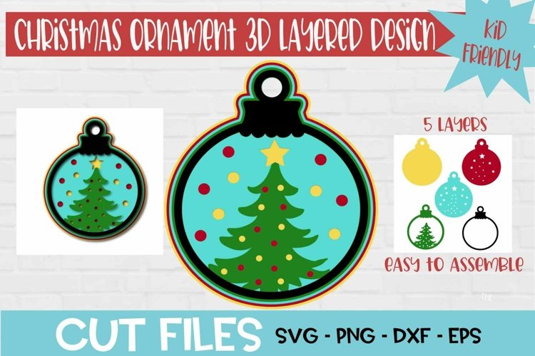 Christmas Ornament Sublimation Designs Image 19