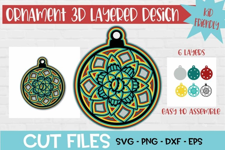 Christmas Ornament Sublimation Designs Image 4
