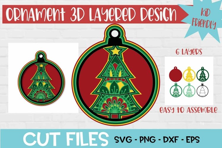 Christmas Ornament Sublimation Designs Image 9